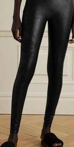 Faux Leather Stretch Leggings High Rise Pants Women’s Medium Black