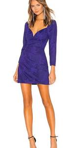 Bruna Mini Dress in Violet