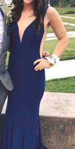 Fitted Navy Gown