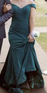 Emerald Green Gown, Formal, Prom