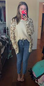 Cheetah Print Cardigan 