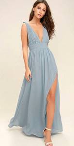 Heavenly Hues Light Blue Maxi Dress