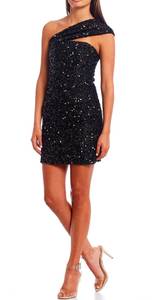 Black Sequin Dress