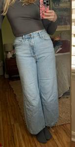 high and wide jeans