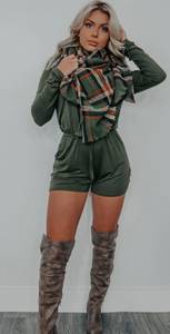 Olive Green Romper