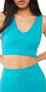 Free People Movement FP Movement by Free People Women's 24/7 Crop Sports Bra in Water Blue