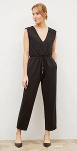 The M.M. Lafleur Janet Jumpsuit - Light French Terry Black Size Medium m 1 pc