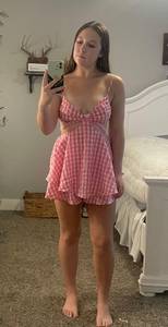 Gingham Cut Waist Romper