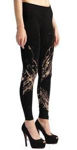 Gold Splash Leggings, One Size