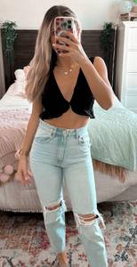 Black Cropped Tank 