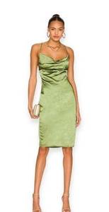 superdown billie drape midi dress in Green Size XS NWT