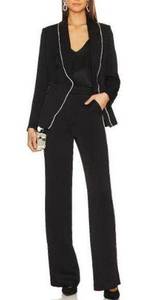 $1.200 NWT Veronica Beard Crystal Blazer & Millicent Pantsuit Set Black Women 2