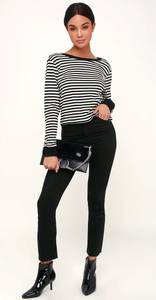 Honey Striped Long Sleeve Top