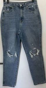 ARIZONA Light Denim Jeans Juniors High Rise Size 11 Distressed