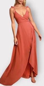 Lulus Lulu’s Here’s to Us High Low Maxi Dress XL