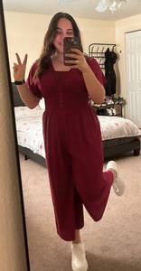 Burgundy JumpSuit