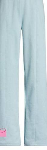 Alo Yoga Alo High-Waist Free Time Offline Straight Leg Sweatpants Chalk Blue Wide Leg S