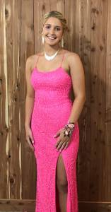  Hot Pink Prom Dress