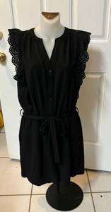 XL  Black Short Romper