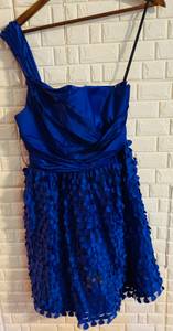 Retro Party Dress Bright Blue Size Medium (Gala)