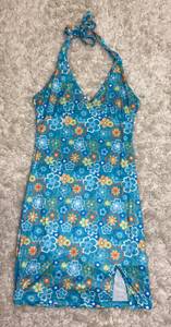 Romwe Funky Flower Halter Dress