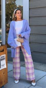 Purple Oversized Cardigan