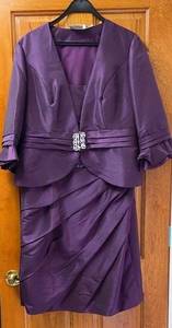 Jade Couture by Jasmine purple mother of bride dress Sz 14 NEW