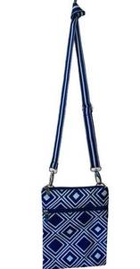 All for color Navy white Geo discontinued crossbody bag