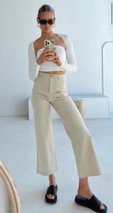 Princess Polly Carter Pants Beige