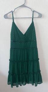 Francesca's Mi Ami Green mini Dress