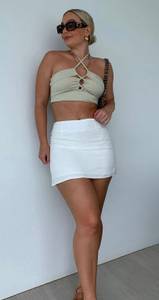 White Mini Skirt