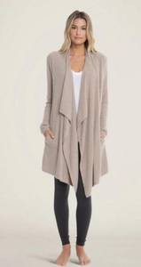 💕BAREFOOT DREAMS💕 CozyChic Lite Island Wrap ~ Taupe L/XL NWT