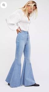 Free People Just Float On Flare Jeans