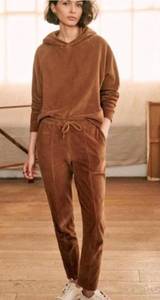 Sezane Sarah Joggers match Mary Corduroy Ribbed brown  Sweat pants SZxs