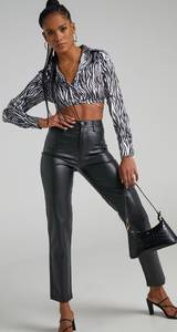 Faux Leather Pants