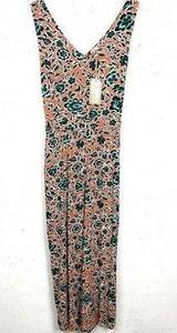 Fat Face Womens Aderyn Sketched Jumpsuit Tie Waist Sleeveless Cropped Multi 12