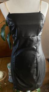 Faux Leather Dress