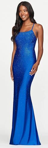 Faviana Blue Prom Dress