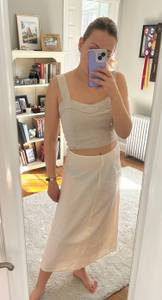 Off White Maxi Skirt