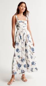 Abercrombie & Fitch Emerson Tie-Strap Maxi Dress