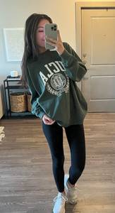 Green UCLA oversized sweatshirt 