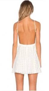 NBD x Revolve Animosity White Check Mini Dress NWT Sz. XS