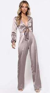 Taupe / Off Purple Jumpsuit