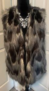 Sun & Shadow Faux Fur Vest