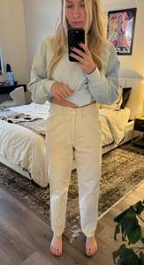 White Cargo Pant