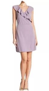 The Vanity Room Scuba Crepe Dress with Ruffle Details