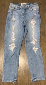 Garage Ripped Girlfriend Jeans