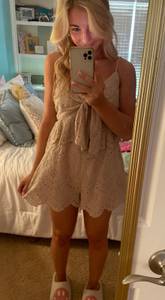 fab'rik prim eyelet scallop hem romper