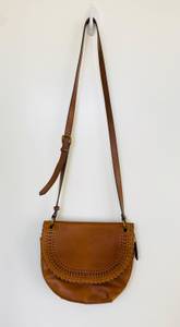 Bohemian leather crossbody bag 