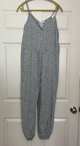 Sadie & Sage Blue Jumpsuit Size Small Gently Worn